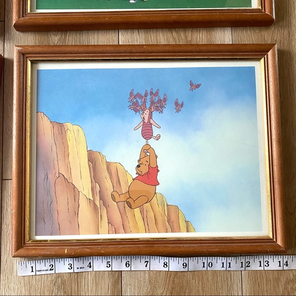 Disney Winnie the Pooh Framed Wall Decor 4pc 14”x11” - Picture 8 of 8